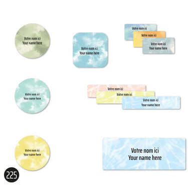 School Labels - Tie-Dye 2